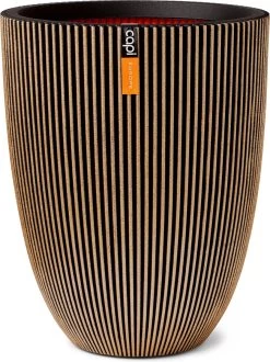 Capi Europe - Vaas Elegant Laag Groove NL - 34x46 - Goud - Voor Binnen En Buiten - KGVGB782