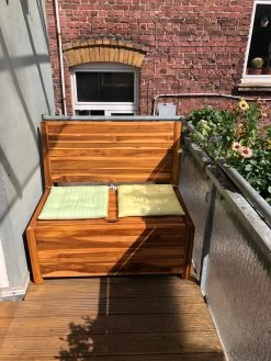Kleine Teakhouten Tuinbank Met Opbergruimte - 100 X 60 X 90 Cm - Duurzaam Teakhout - Blijft Strak En Mooi - Sterke Constructie Om Lang Mee Te Gaan -Gardena Winkel 900x1200 1