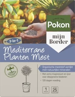 Pokon Mediterrane Planten Mest - 1kg - Meststof - 3-in-1 Werking