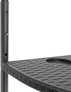 Relaxdays Balkontafel Inklapbaar, Balkon Tafel Rotan, Hangtafel Reling - Zwart -Gardena Winkel 929x1200