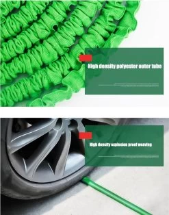 Merkloos Tuinslang - Tuinslag Flexibel - Tuinslag Flexibel 15M -15 Meter - Tuinslangen - Uitrekbaar - Met Koppelstuk - 7 In 1 Sproeikop -Gardena Winkel 943x1200