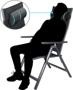 Casaria Tuinstoel Aluminium - 2 Stuks Inklapbaar - Antraciet -Gardena Winkel 966x1200 1