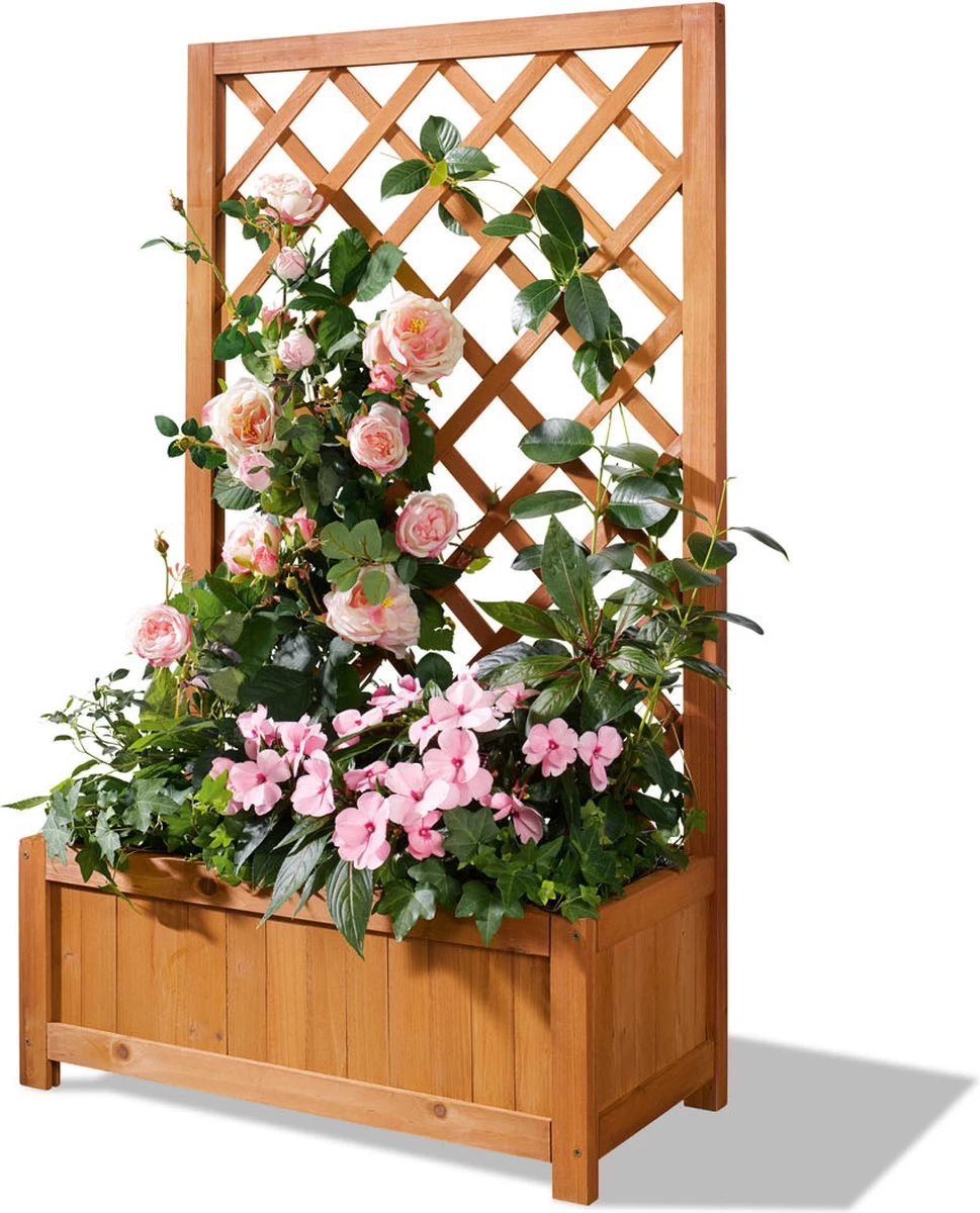 Parkside Plantenbak Met Klimrek 60 X 28 X 100cm 4 Parkside Plantenbak Met Klimrek 60 X 28 X 100cm - Afbeelding 4