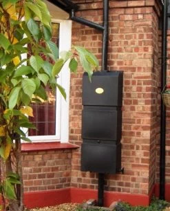 Prestige Regenton Grijs (waterton) 100L (incl. Kraantje En Aan De Wand/muur Te Bevestigen) -Gardena Winkel 972x1200