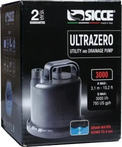 Sicce Ultra Zero - Vlakzuiger - Dompelpomp - Wateroverlast - 3000 L/h -Gardena Winkel 998x1200 1